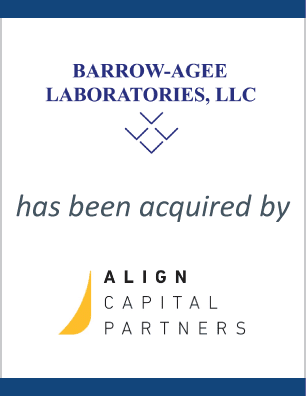 Align Capital Partners Acquires Barrow-Agee Laboratories