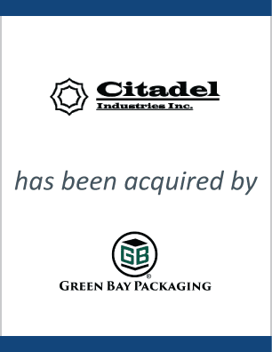 Green Bay Packaging Coated Products Operations acquired the stock of Citadel Industries