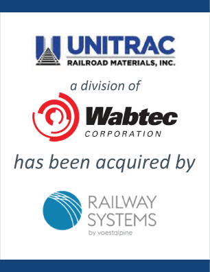Unitrac, a division of Wabtec, has been acquired by Nortrak